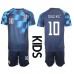 Kroatien Luka Modric #10 Replika Babykläder Borta matchkläder barn VM 2022 Korta ärmar (+ Korta byxor)